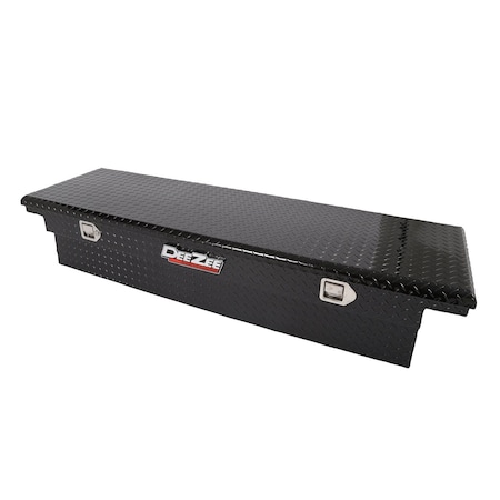 Dee Zee Crossover Low Profile, Single Lid, Diamond Tread, Black Gloss Powder Coated Aluminum DZ8170LB
